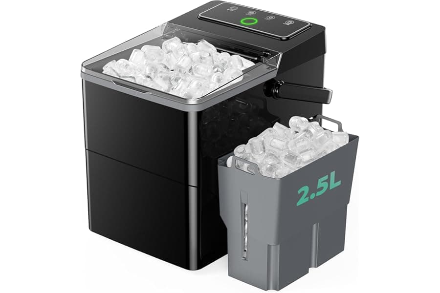 Fast Countertop Ice Maker - 9 Ice Cubes in 6 Mins