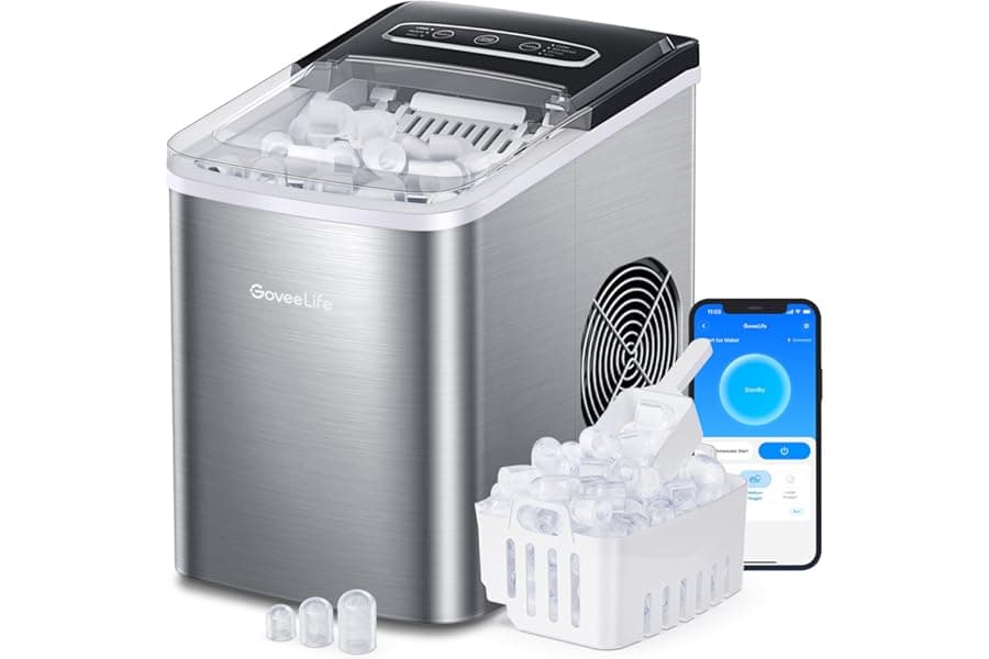 Portable Ice Maker Machine with Self-Cleaning
