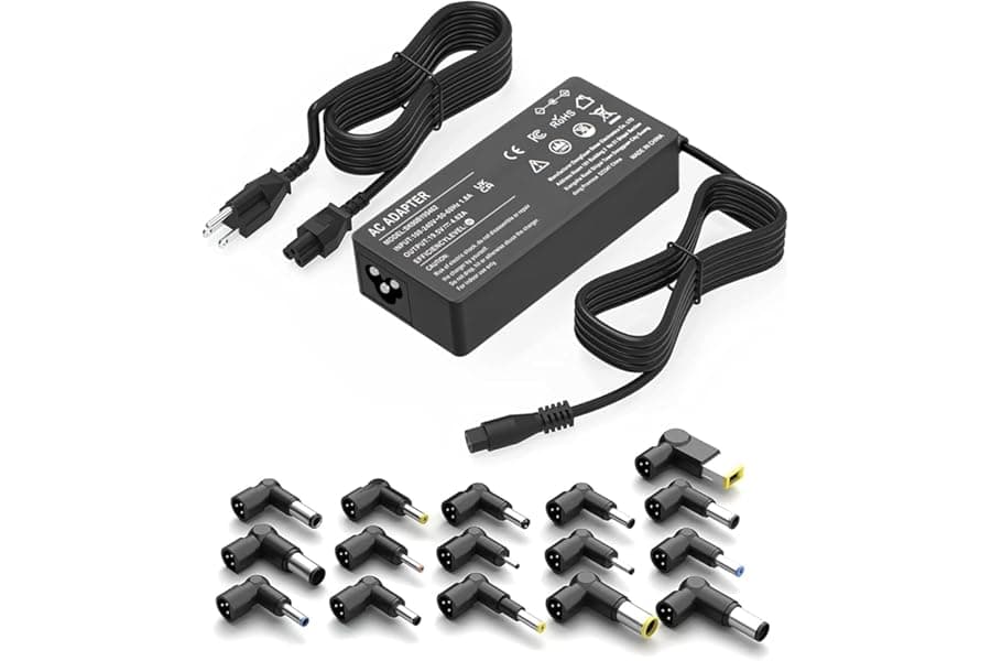 Universal Laptop Charger with 16 Tips 2026