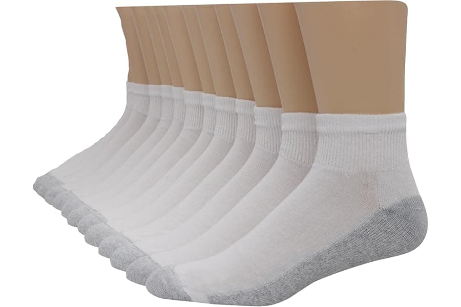 Premium Moisture-Wicking Crew & Ankle Socks Multi-Pack