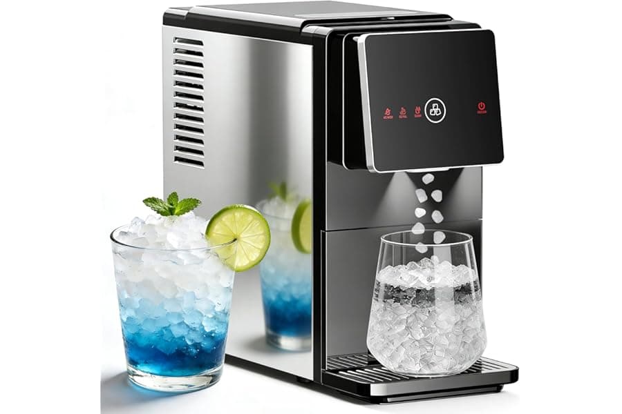 Portable Nugget Ice Maker with Touchscreen - 33 lb/24H