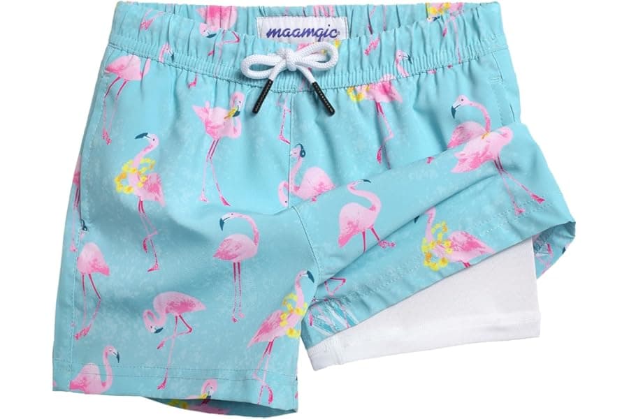 Best Maamgic Boys Swim Trunks With Compression Liner Toddler Stretch Swim Shorts - Top Picks for 2026