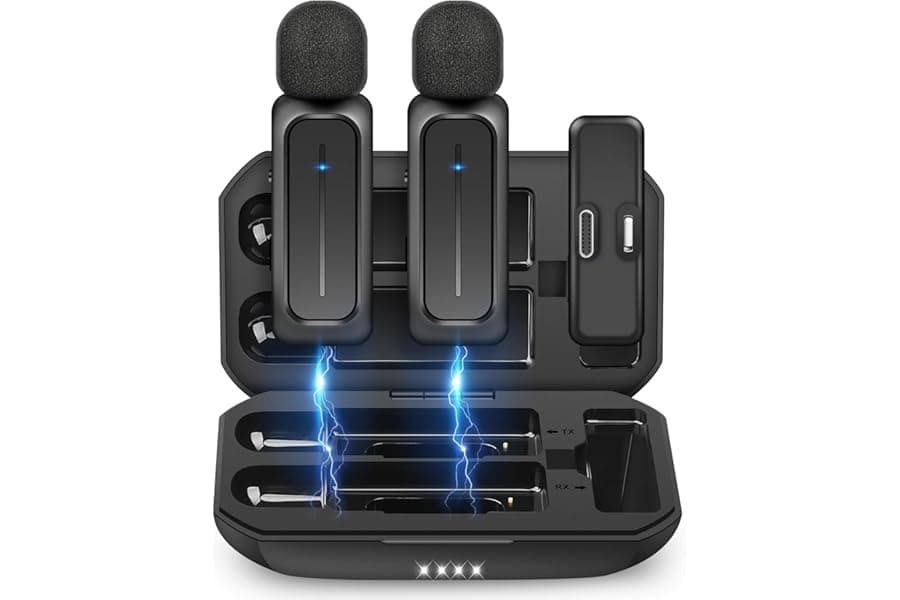 Professional Wireless Lavalier Microphone for Content Creators