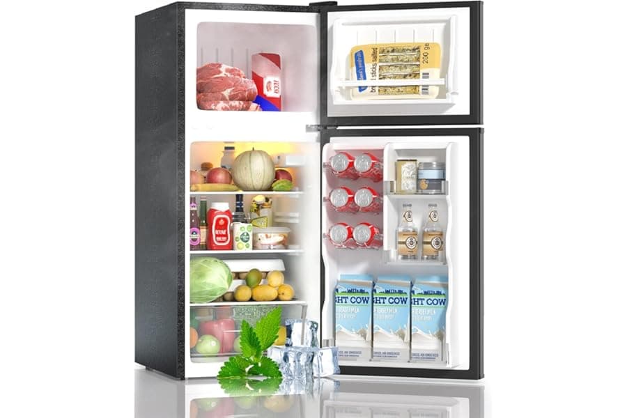 4.0 Cu.Ft Compact Refrigerator with Top Freezer