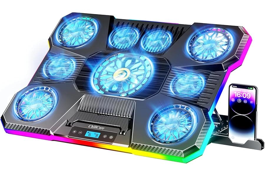 RGB Laptop Cooling Pad with 9 Fans