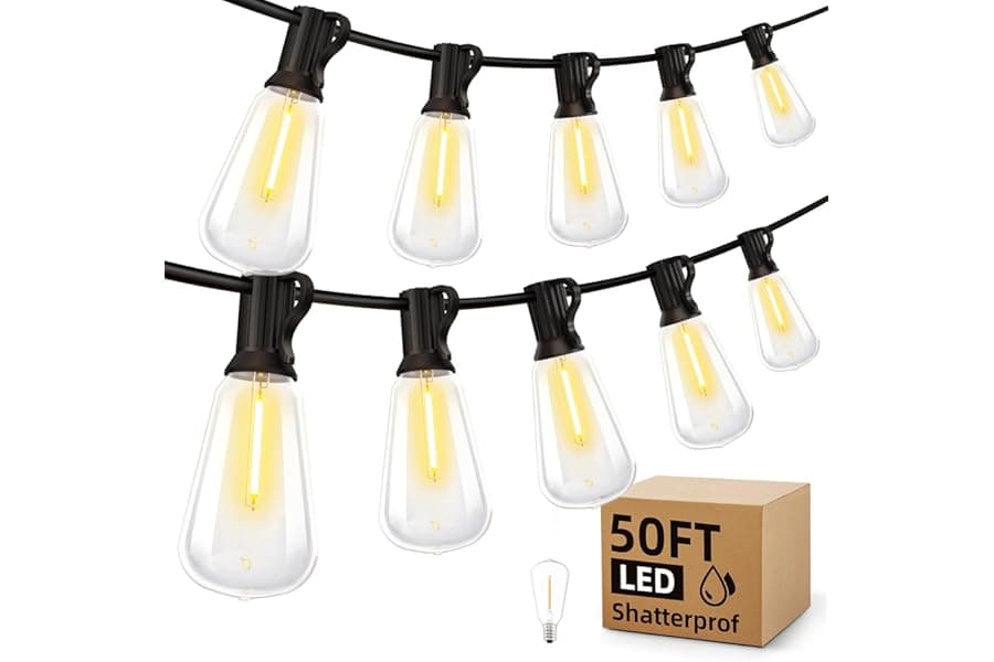 Best 50ft Waterproof LED Outdoor String 2026
