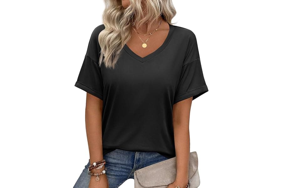 Women's Summer Tops: Casual Floral Tees & V Neck Shirts