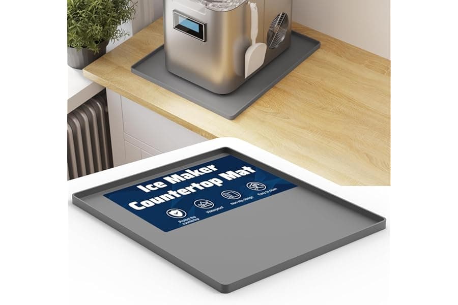 Best Ice Maker Countertop Mat for 2026 | Silicone Drain Tray