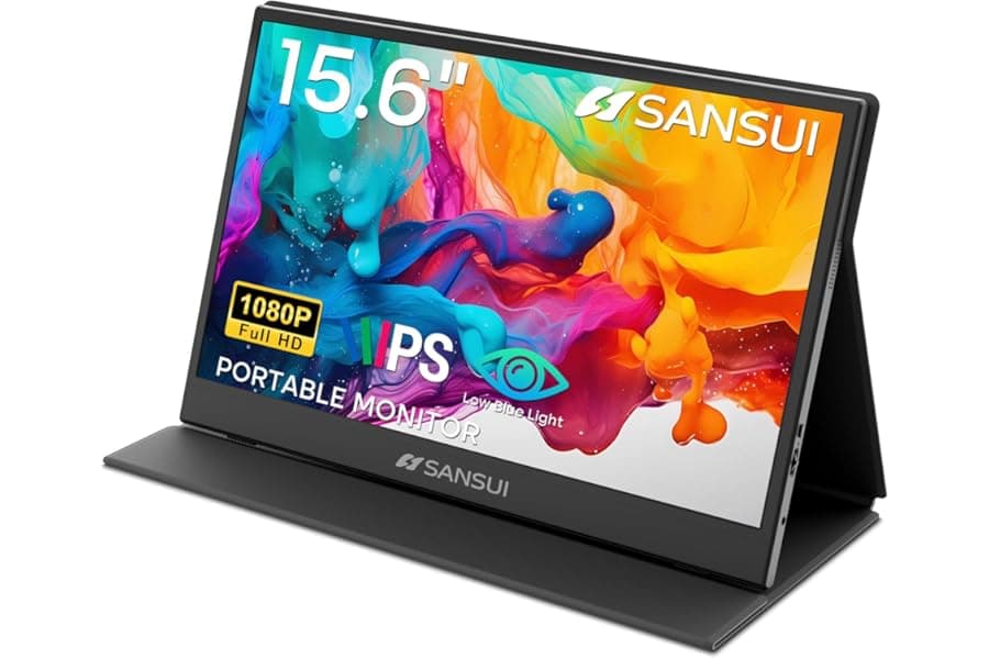 Portable 15.6 inch Monitor for Laptop Travel & Gaming