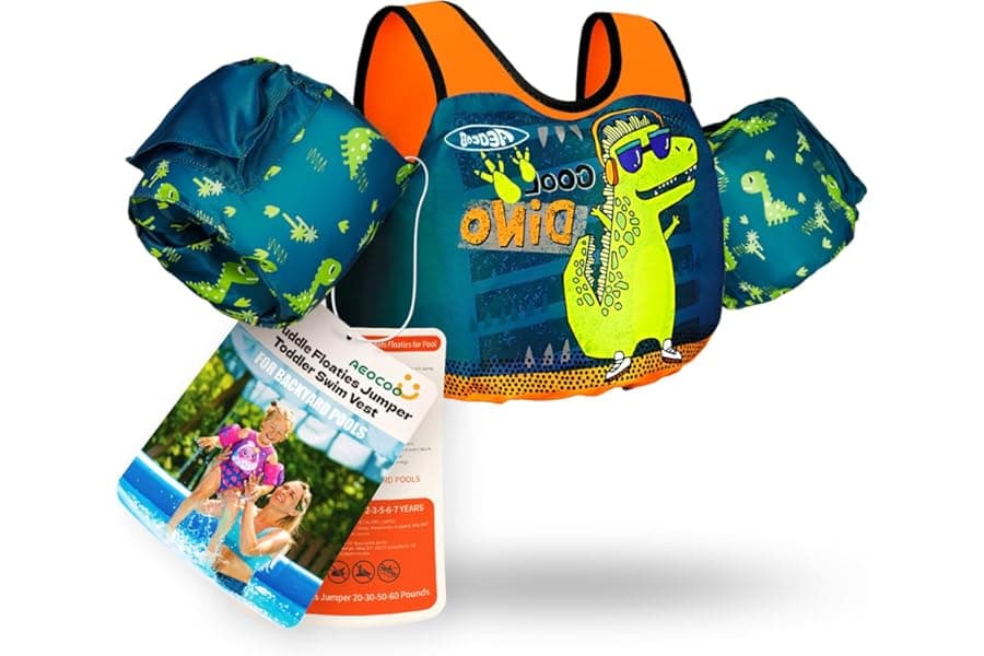 Puddle Float Jumper: Swim Vest for Toddlers 1-9 Years