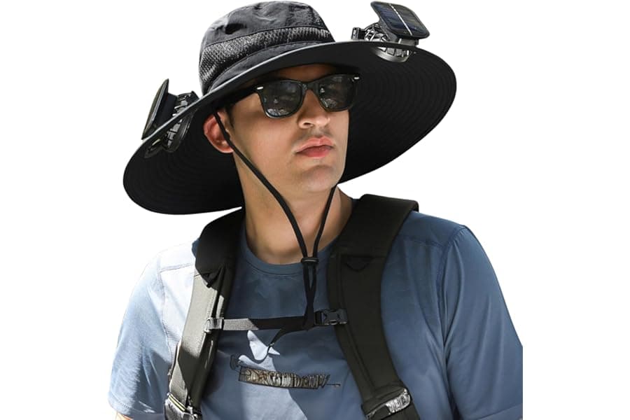 Best Wide Brim Sun Hats with Built-in Solar Fans