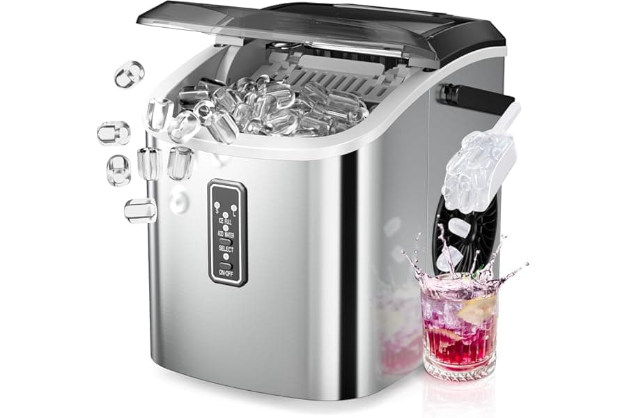 Countertop Ice Maker - 9 Cubes in 6 Minutes