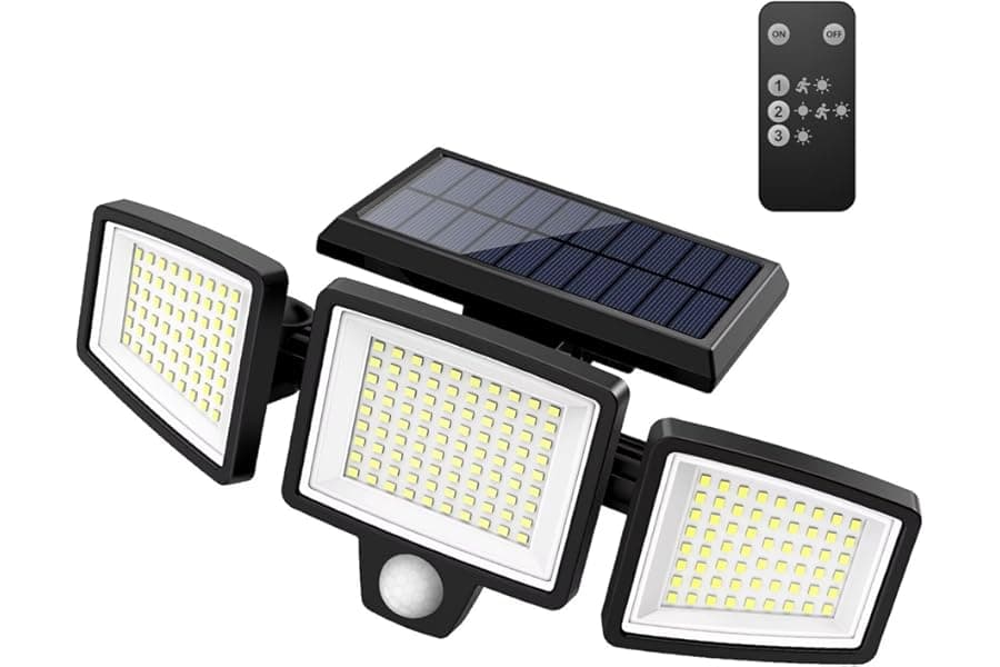 Best Solar Security Outdoor Lights 2500LM 210 LED 2026