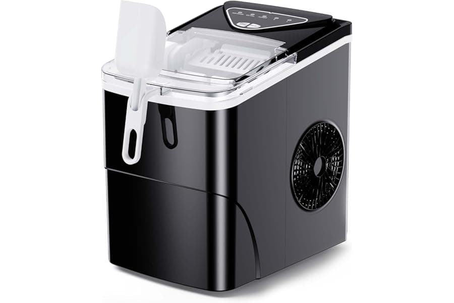 Compact Countertop Ice Maker - 26 Lbs Daily, 2 Sizes