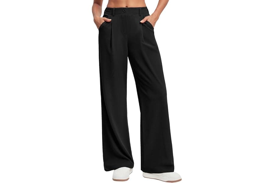 Wide Leg Stretchy Business Casual Pants Women 2026