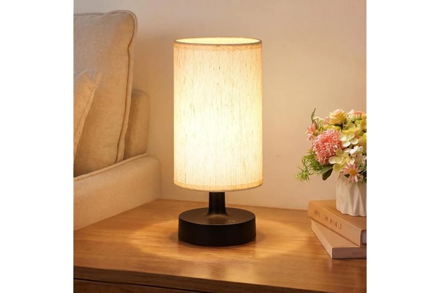 Cordless Rechargeable Table Lamp with Touch Dimming