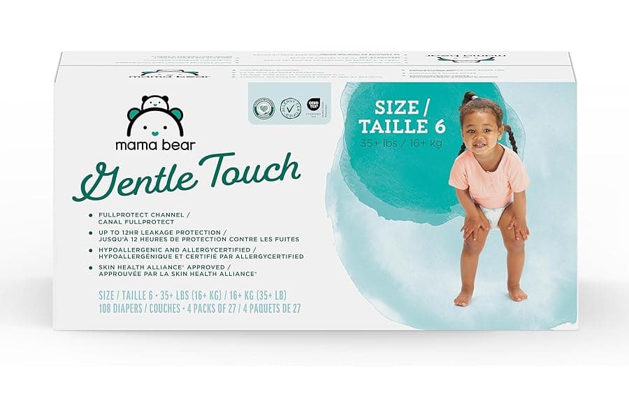 Hypoallergenic Size 6 Diapers with Wetness Indicator for Babies