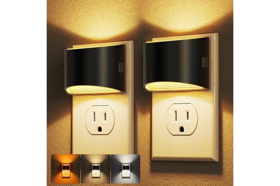 LED Night Light 2-Pack with Dusk to Dawn Sensor