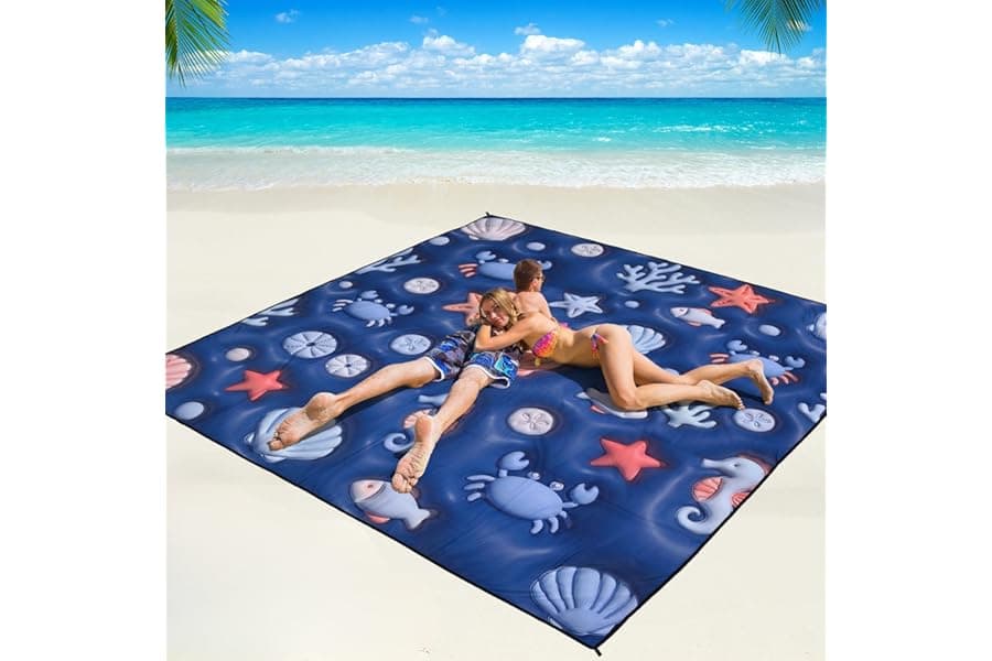 Waterproof Sandproof Beach Blanket for Groups
