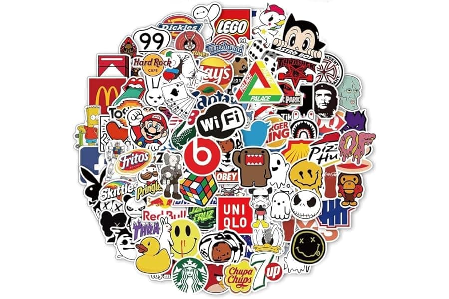 100PCS Vinyl Stickers Bulk Pack - Waterproof