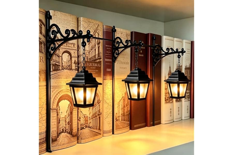 Mini Antique LED Lantern Bookshelf Lights