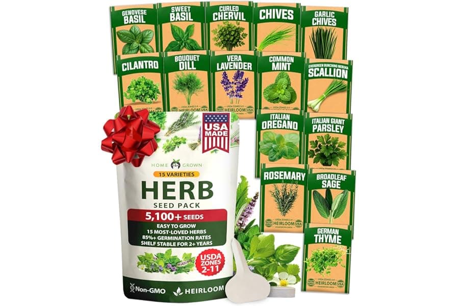 Best 15-Pack Culinary Herb Seeds 5100 Count 2026