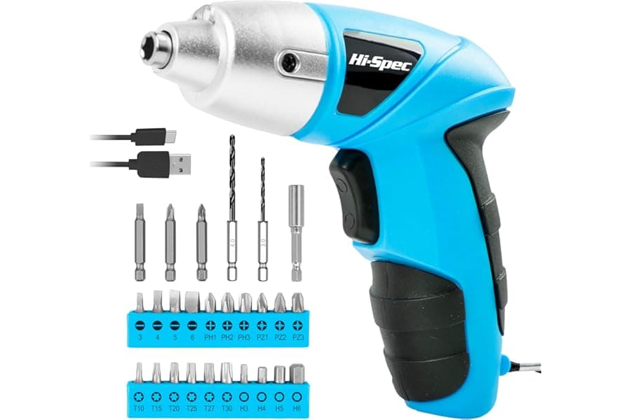 Small Electric Screwdriver Kit: 3.6V Cordless Mini Drill