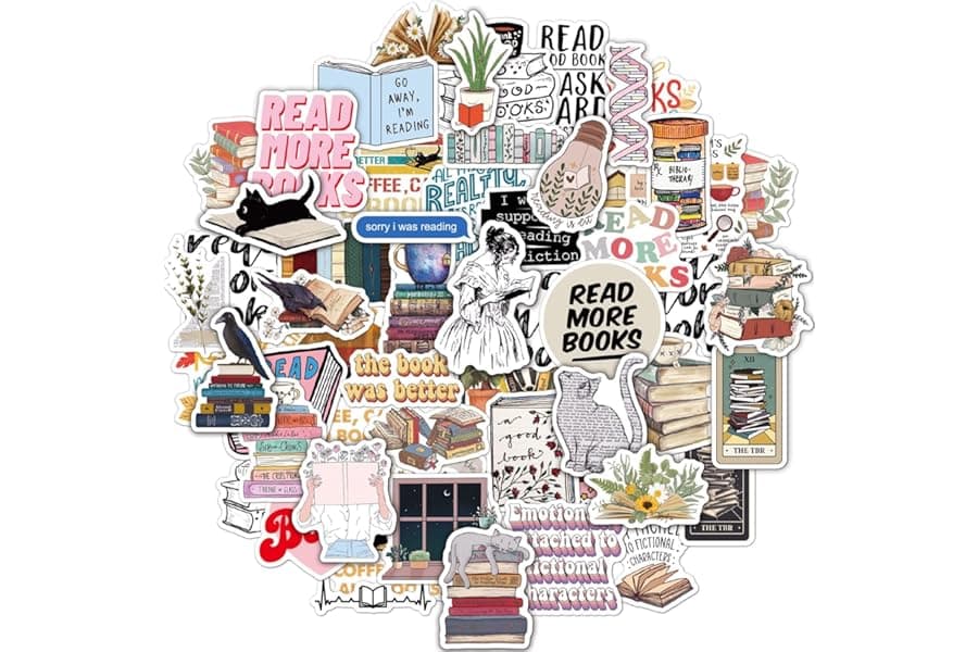 Best Bookish Stickers for Kindle & Water Bottles 2026