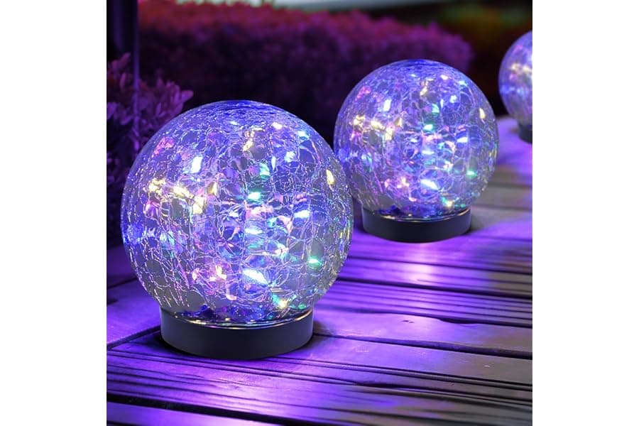 Solar Globe Lights Outdoor Waterproof | Garden Decor