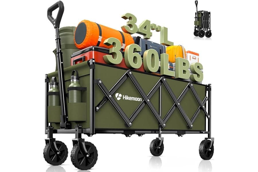 Heavy Duty Collapsible Folding Wagon 34 Inches