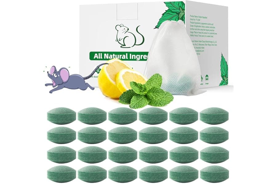 Natural Peppermint Oil Pest Repellent 24-Pack