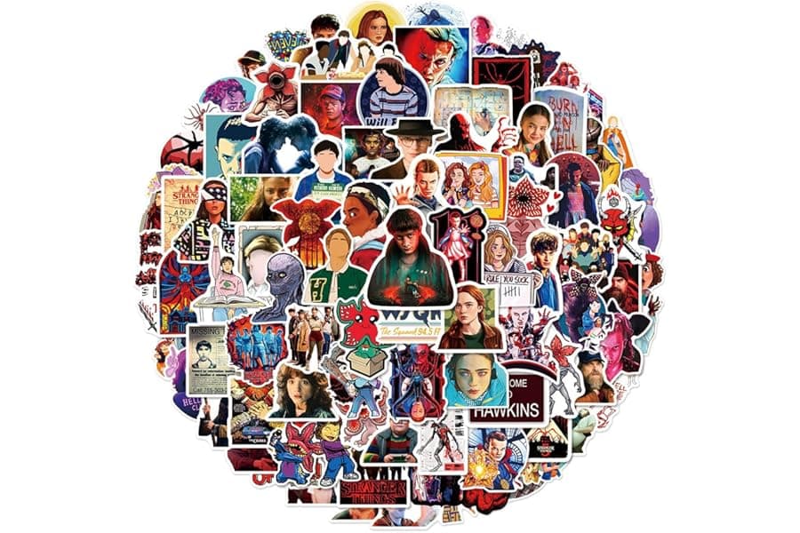 Stranger Things Stickers Pack: 100pc Vinyl Decals
