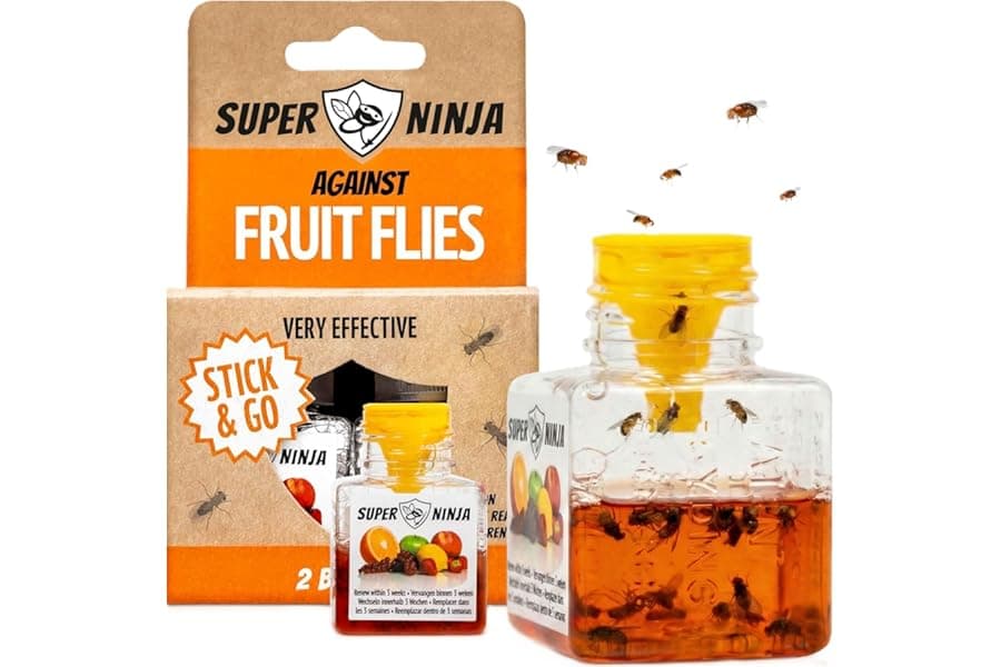 Effective Fruit Fly Traps for Indoor Home & Kitchen