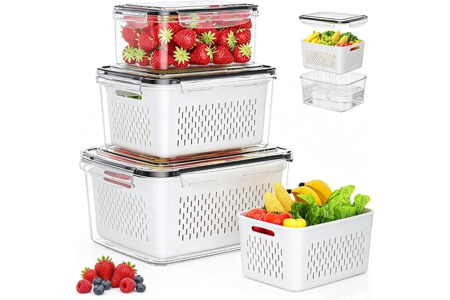 Keep Fruit Fresh Longer with Fridge Storage Containers