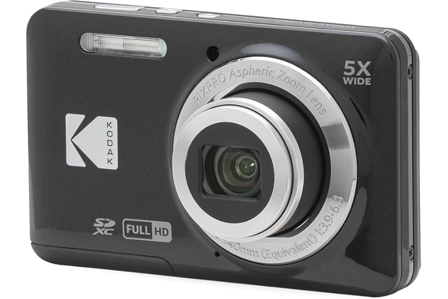 Compact Digital Camera 5X Zoom & 1080P Video Recorder