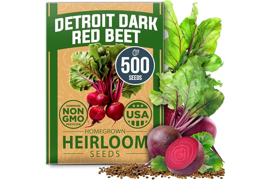 Detroit Dark Red Beet Seeds - Heirloom Non-GMO
