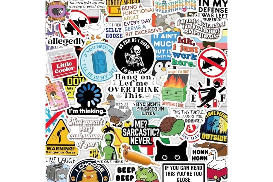 200 Funny Meme Stickers Pack for Adults - Waterproof