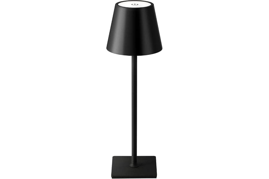 Cordless LED Table Lamp: Battery Operated, Dimmable