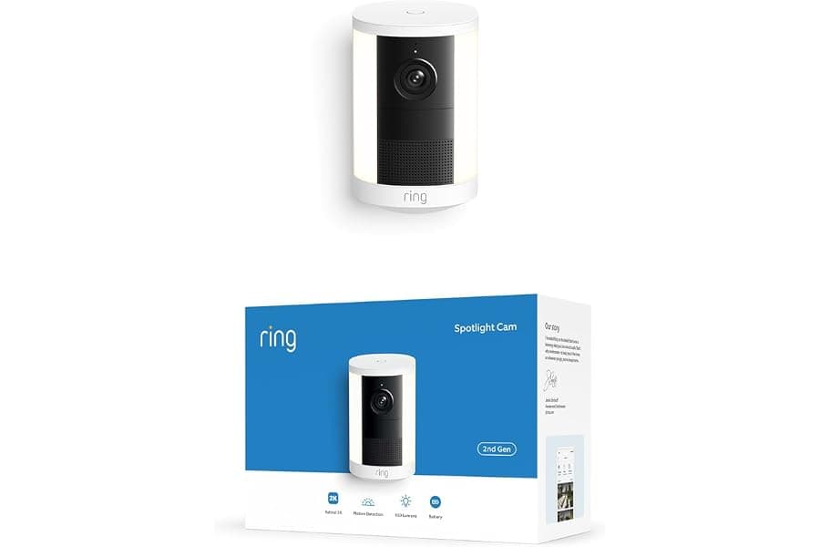 Battery Security Camera with Motion-Activated Spotlights