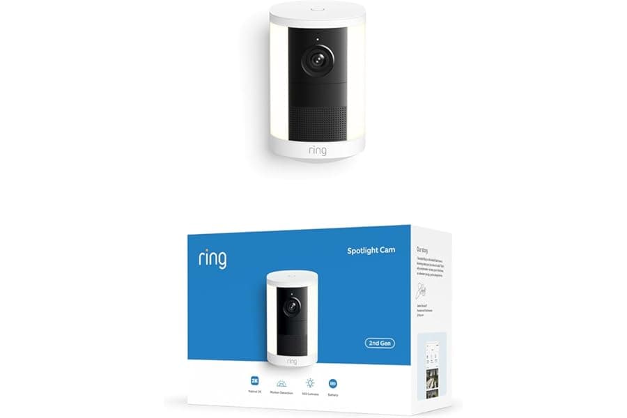 Battery Security Camera with Motion-Activated Spotlights