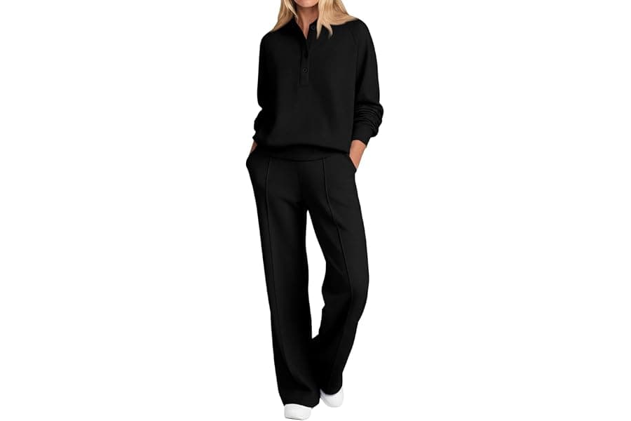 Baggy Sweat Sets for Women: Comfy Polo & Sweatpants