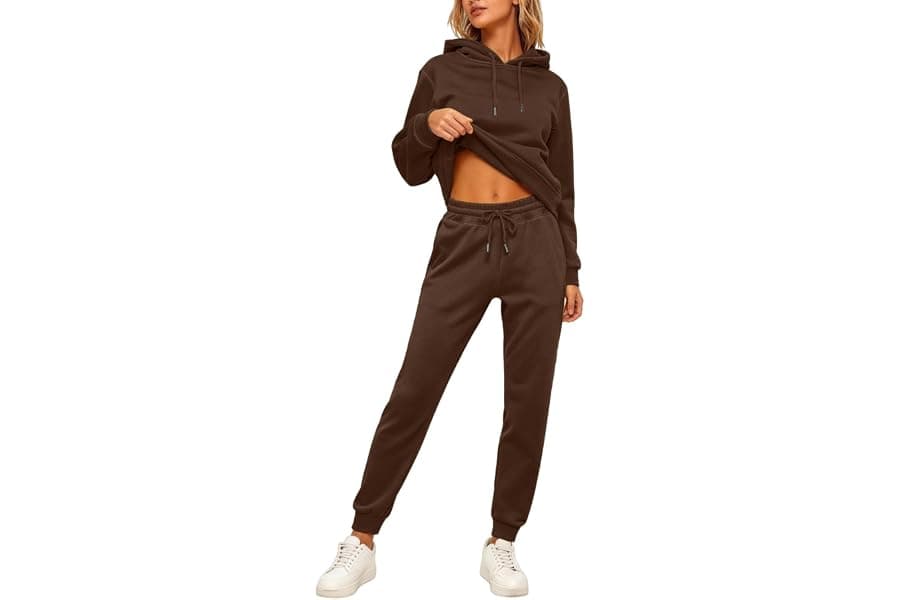 Women's Hooded Lounge Set: Comfy Athleisure for Travel