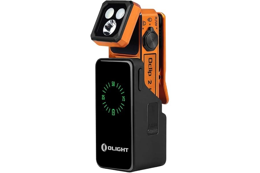 Premium Rechargeable EDC Clip Light with Charging Dock