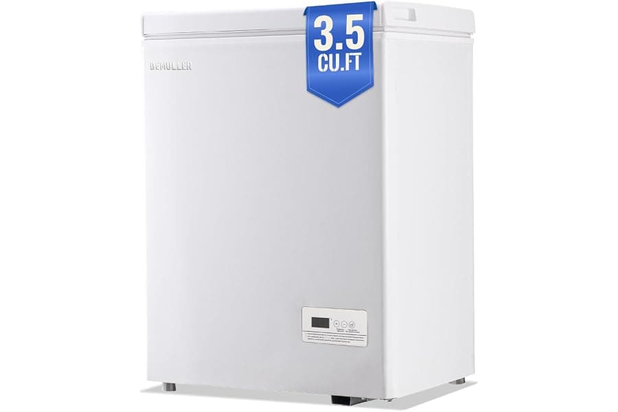 Best Mini Deep Freezer With Electronic Temperature Control Panel Small Chest Freezers With Two Baskets White Ideal Kitchen Dorm Office - Top Picks for 2026
