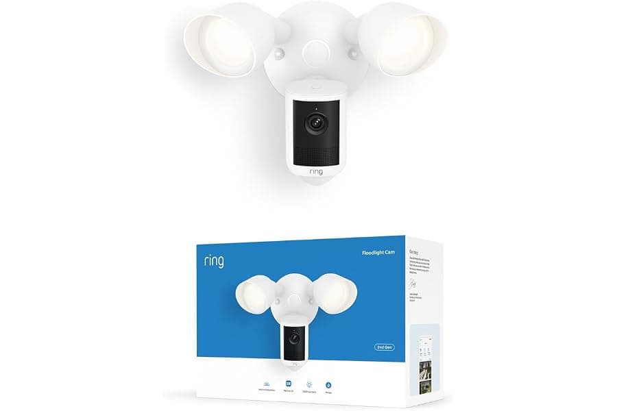 Wired Floodlight Security Camera with 2K Video