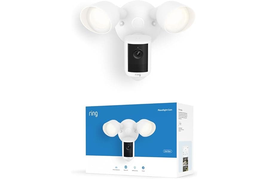 Wired Floodlight Security Camera with 2K Video