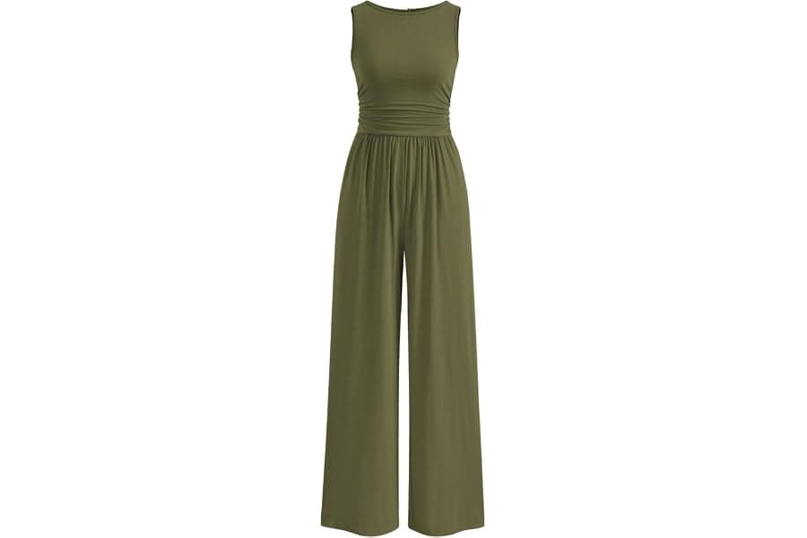 Sleeveless Wide Leg Jumpsuits for Summer Vacation
