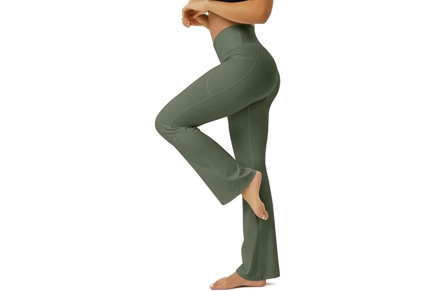 Best High Waisted Flare Yoga Pants Women