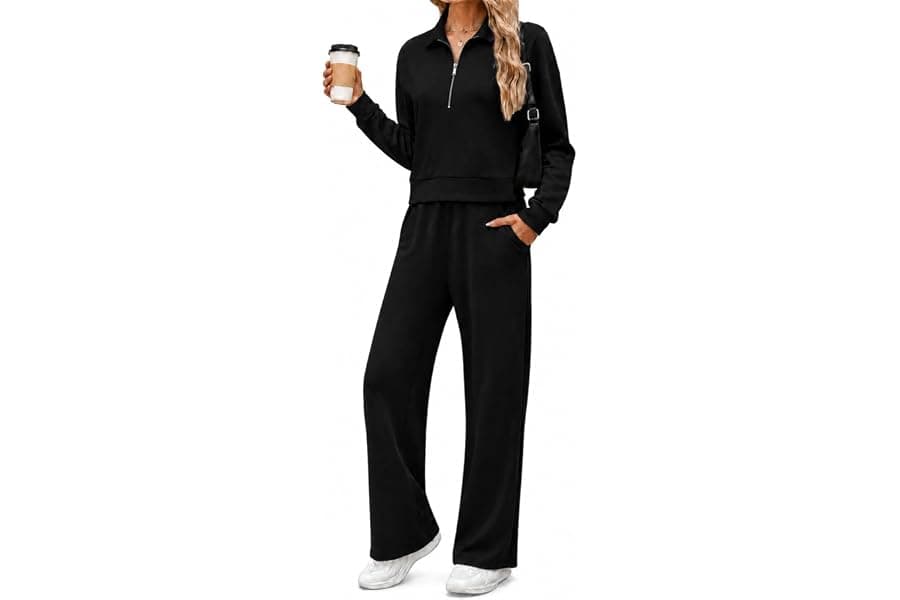 Comfortable Womens 2-Piece Sweatshirt Outfits for Running
