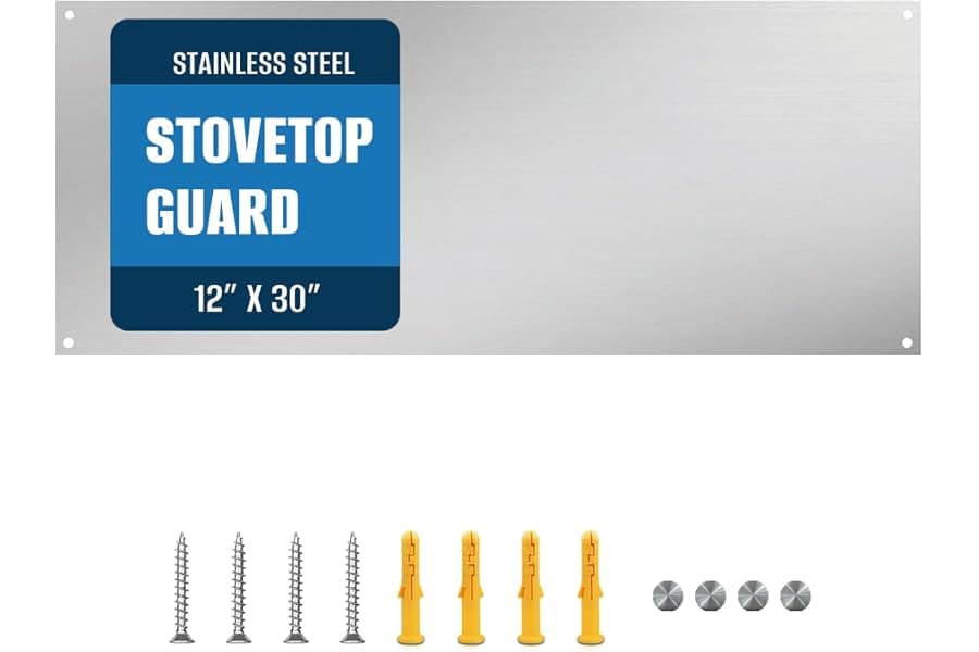 Stainless Steel Stove Backsplash Splatter Guard